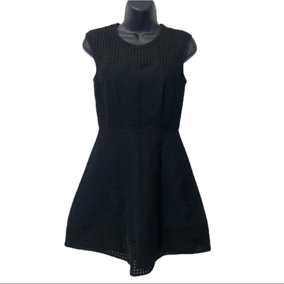J. CREW perforated a-line dress 00 - Picture 2 of 9